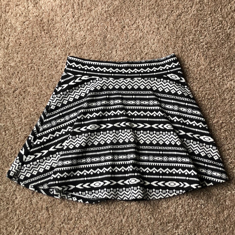 Pattern Skater Skirt